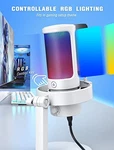 Fifine Usb Pc Rgb Microphone For Live Streaming, Gaming A8W - White. Fixed Price $50.92.