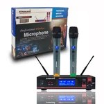 Wireless Microphone System 2 Channel Uhf Handheld Bar Club Church. Fixed Price $89.97.
