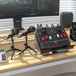 Podcast Equipment Bundle For 2 Mic Tiktok Video Content Creator Kit, Audio. Fixed Price $69.92.