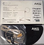Akg C111 Lp Lightweight Single Ear-hook Microphone New Box. Fixed Price $159.00.