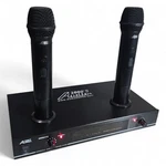 AUDIO2000S AWM6112 - Rechargeable Vhf Dual Channel Wireless Microphone System. Fixed Price $86.39.
