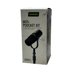 Shure MV7+ Hybrid Output Usb-c & Xlr Podcast Microphone Desktop Stand Black. Fixed Price $239.99.