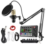 Podcast Microphone Bundle, BM-800 Condenser With Live Sound Card Kit,. Fixed Price $49.99.