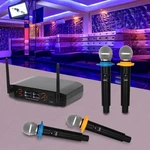 Wireless Microphone System Four Handheld Mics Set 65.62FT Practical Receiver. Fixed Price $65.07.