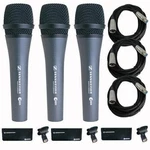 Sennheiser Dynamic Vocal Microphone 3-PACK With Cables Free Shipping. Fixed Price $249.99.