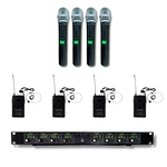 Musysic 8-CHANNEL Uhf Handheld Lapel Lavalier Wireless Microphone System MU-U8HL. Fixed Price $349.99.