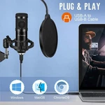 Piy Painting Cardioid Condenser Microphone Kit Gaming Podcasting Streaming. Fixed Price $41.99.