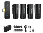 Neewer KM23C Wireless Lavalier Microphone Usb-c & Lightning! 4 Transmitters! 1. Fixed Price $99.00.
