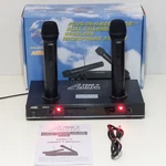 Audio 2000'S AWM6112 Dual Channel Rechargeable Vhf Wireless Microphone System. Fixed Price $119.95.