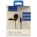 Insignia Lavalier Microphone Clip Made For Mobile 6 Ft Black NS-MCMIC10. Fixed Price $7.55.