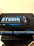 Floureon BM-800 Studio Condenser Broadcast Microphone Set Adjustable Stand -blue. Fixed Price $30.00.