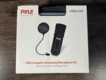 Pyle PDMIKT100 Usb Microphone Podcast Recording Kit, Cardioid Condenser. Fixed Price $49.97.