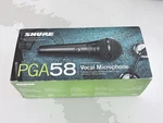 Shure PGA58 Cardioid Dynamic Vocal Microphone New In Box. Fixed Price $30.00.