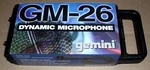 Gemini GM-26 Dynamic Microphone Case Original Packaging W/cable Appears New.. Fixed Price $50.00.