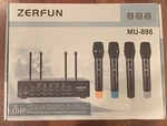 Zerfun MU-898 Uhf 4-CHANNEL Wireless Microphone System Echo Bluetooth & Volume. Fixed Price $144.95.