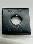 Box Of 100 Black Unistrut Flat Square Washer Steel/electro-galv. 1/2" P1064 Eg. Fixed Price $49.95.