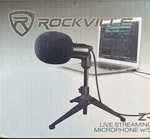 Rockville Z-stream Usb Microphone W/ Tripod Stand + Cable Manual Box New!. Fixed Price $29.95.