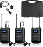 Movo WMX-20-DUO Uhf Wireless Lavalier Microphone System With Transmitters. Fixed Price $199.95.