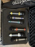 Sennheiser E835 Microphones & Mackie Mixer With Audio Snake And Carrying Cases. Fixed Price $700.00.
