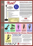 Advertisement 11"X14" Artwork: Vintage 1960S Rca Microphone Color Ads - Unframed. Fixed Price $48.95.