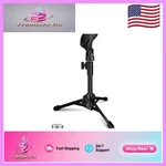 Foldable Desktop Microphone Stand With Tripod Base & Adapter For Dynamic Mics. Fixed Price $27.99.