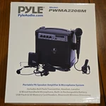 Pyle PWMA220BM Portable Pa Speaker Amplifier Transmitter, Works Great!. Fixed Price $24.95.