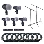 Heimu H4X7SC Drum Microphone Kit 7-PIECE Pro Xlr Cables & Stands New. Fixed Price $209.95.