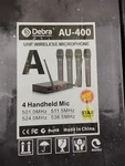 Debra Audio Pro Uhf 4 Channel Wireless Microphone System With Cordless Handheld. Fixed Price $70.00.