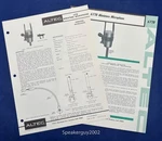 Vintage Altec Operating Instructions & Spec Sheet / 677B Microphone. Fixed Price $14.95.