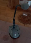 Clockaudio S157-RF Desk Stand & 33E-RF Halo Gooseneck Microphone. Fixed Price $100.00.