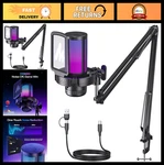 Maono Usb Gaming Microphone With Mute, Gain & Monitoring For Streaming. Fixed Price $77.99.