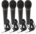 4 Peavey Pv 7 Nd Magnet Dynamic Microphone W/ Xlr Cables. Fixed Price $139.96.