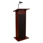 Oklahoma Sound 111PLS-MY Power Plus 46" Lectern /w 2 Microphones Mahogany. Fixed Price $899.99.