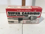 Vintage Realistic Super Cardioid Dynamic Microphone 33-992 Original Box + Cable. Fixed Price $25.00.
