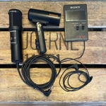 Sony ECM-909A Stereo Microphone + Stand & ECM-F01 Flat Condenser Lot. Fixed Price $59.95.