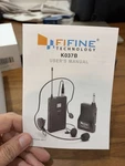 Fifine K037B Wireless Headset Microphone System W/ Bodypack Tx/rx Black. Fixed Price $18.00.