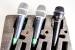 X3 Microphones 2X Wharfedale Pro Dm 3.0S 1X Genexxa 33-1070C. Fixed Price $50.03.