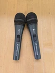 Pair Sennheiser E825-S Handheld Microphones With Off Switch Receiver. Fixed Price $39.99.