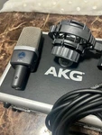 Akg C214 Studio Condenser Microphone W/ Shock Mount & Xlr Cable - Open Box. Fixed Price $319.99.