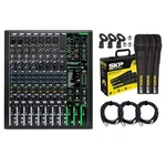 Mackie PROFX12V3 12-CHANNEL Mixer With Effects + Skp 3-PACK Microphones & Cables. Fixed Price $359.99.