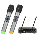 Dual Channel Wireless Handheld Microphone, Karaoke System K036, Easy-to-use. Fixed Price $52.79.