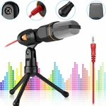 Microphone With Mini Stand Tripod Audio Recording For Computer Pc Desktop. Fixed Price $15.46.