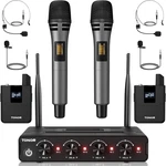 Tonor Wireless Microphone System 4 * 10-CHANNEL Uhf Cordless Handheld Set.... Fixed Price $151.99.