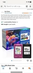 Victor 65XL Black & Color Ink Cartridge Combo Open Box Unused Hp. Fixed Price $12.99.