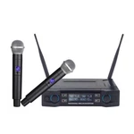 Pro 2 Channel Uhf Wireless Dual Microphone Cordless Handheld System For Home. Fixed Price $31.80.