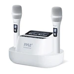 Pyle 2-CHANNEL Uhf Wireless Receiver W/ 2X Handheld Microphone (white). Fixed Price $156.49.