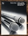 Ev / Electro-voice RE18 DO56 Microphone Brochure Orig. Fixed Price $24.97.