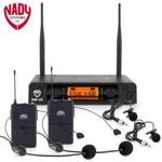Nady DW-22 Lt-hm Dual Digital Wireless System With Lapels And Headsets. Fixed Price $169.99.