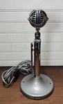 Vintage Astatic 10-D Dynamic Desk Microphone W/g Stand Ham Radio Chrome Usa. Fixed Price $95.00.