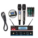 Dual Channel Uhf Wireless Handheld Dj Audio Lcd Display Microphone System. Fixed Price $109.98.